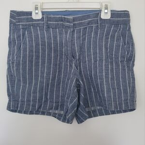 J. Crew Blue And White Striped Shorts